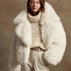 Banana Republic Reversible Faux Fur Down Jacket